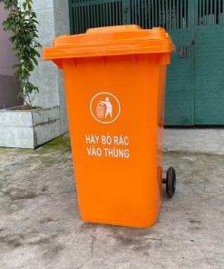 Thùng rác nhựa 240L màu xanh, vàng, cam, đỏ