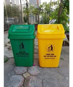Thùng rác 60L nắp lật